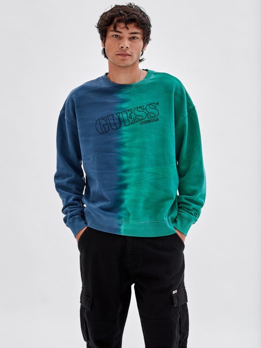 Majica S Printom Prijeda I Straga Guess Shopping Plava