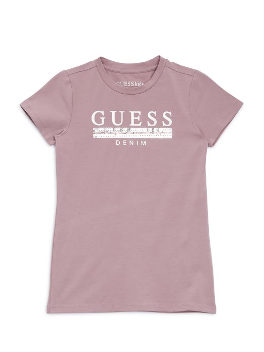 Majica Sa šljokicama (2-6) Guess Shopping Vanda Orchid