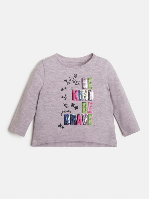 Majica Sa šljokicama Roza Guess Shopping