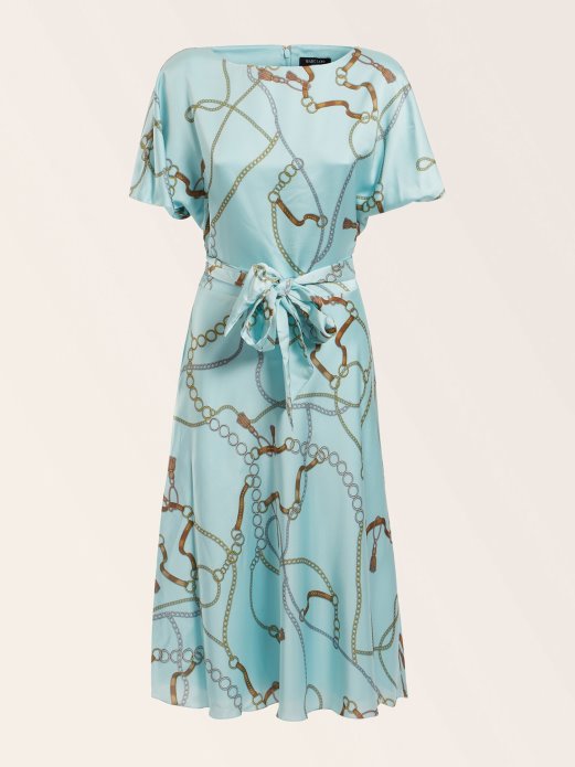 Marciano All Over Print Dress Guess Shopping Svijetlo Plava