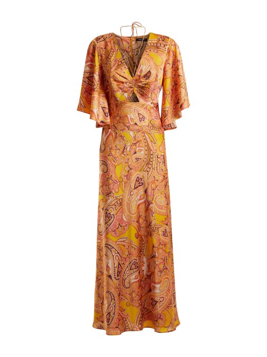 Marciano All Over Print Dress Guess Shopping Yellow