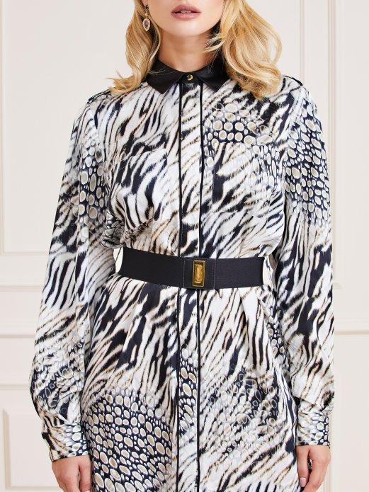 Marciano Chemisier Haljina Guess Shopping Bijela Multi