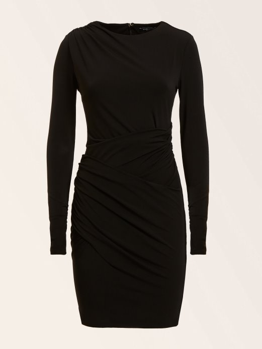 Marciano Draped Dress Black Guess Shopping