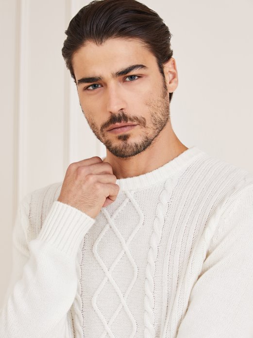 Marciano Džemper Od Kašmira Krem ​​​​guess Shopping