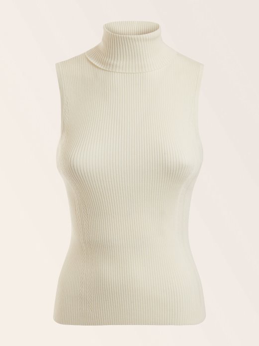 Marciano Džemper Od Mješavine Kašemira Bijeli Guess Shopping