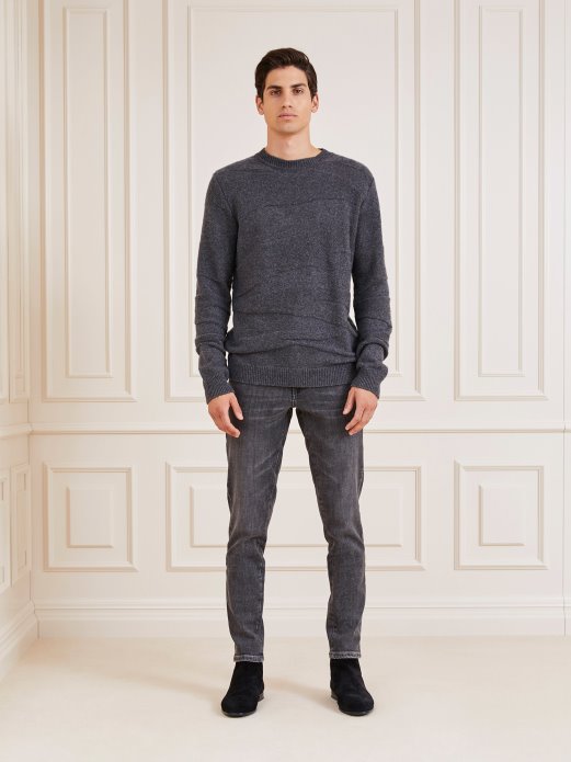 Marciano Džemper Od Mješavine Vune Smeđi Multi Guess Shopping