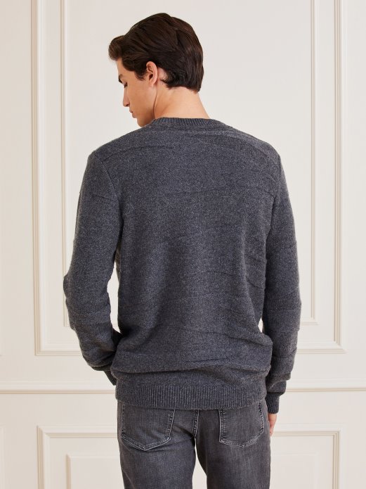 Marciano Džemper Od Mješavine Vune Smeđi Multi Guess Shopping