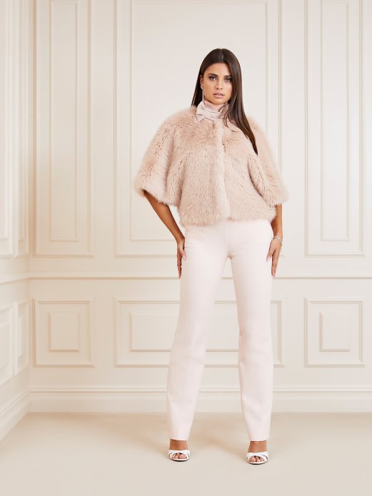 Marciano Jakna Od Umjetnog Krzna Guess Shopping Ružičasta