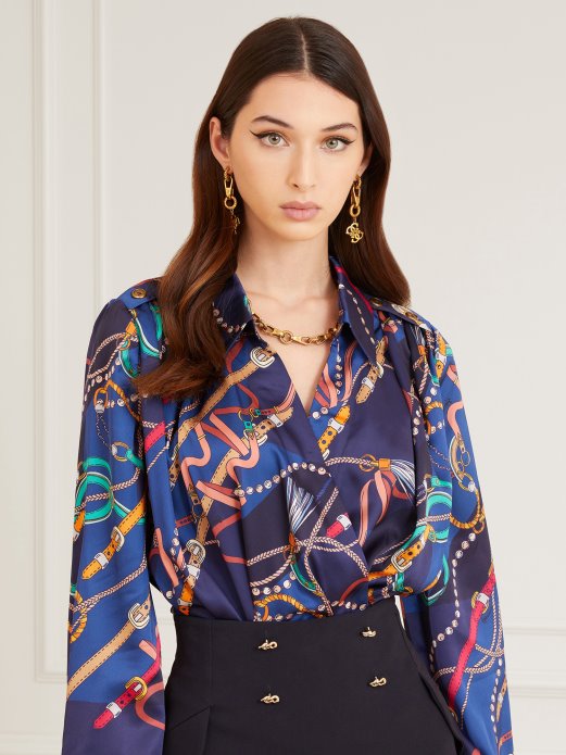 Marciano Po Cijelom Printu Tijelo Guess Shopping Plava Multi