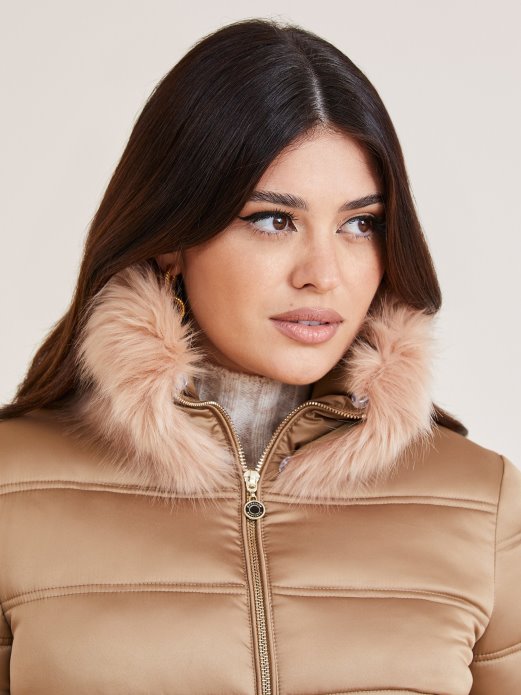 Marciano Podstavljena Satenska Jakna Bež Guess Shopping