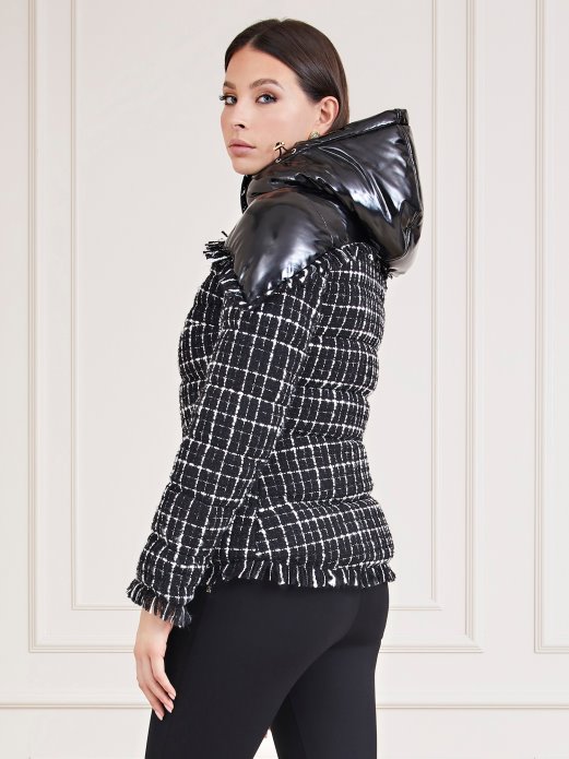 Marciano Pufer Jakna Od Tvida Crna Multi Guess Shopping