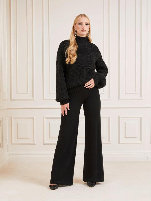 Marciano Pulover Od Mješavine Vune Crni Guess Shopping