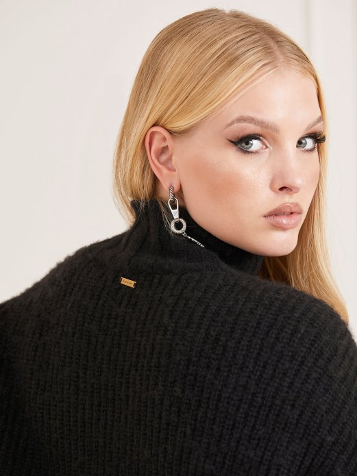 Marciano Pulover Od Mješavine Vune Crni Guess Shopping