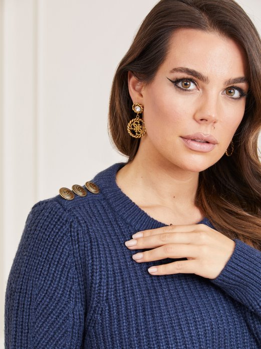 Marciano Pulover Od Mješavine Vune Guess Shopping Plava