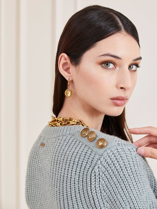 Marciano Pulover Od Mješavine Vune Sivi Guess Shopping