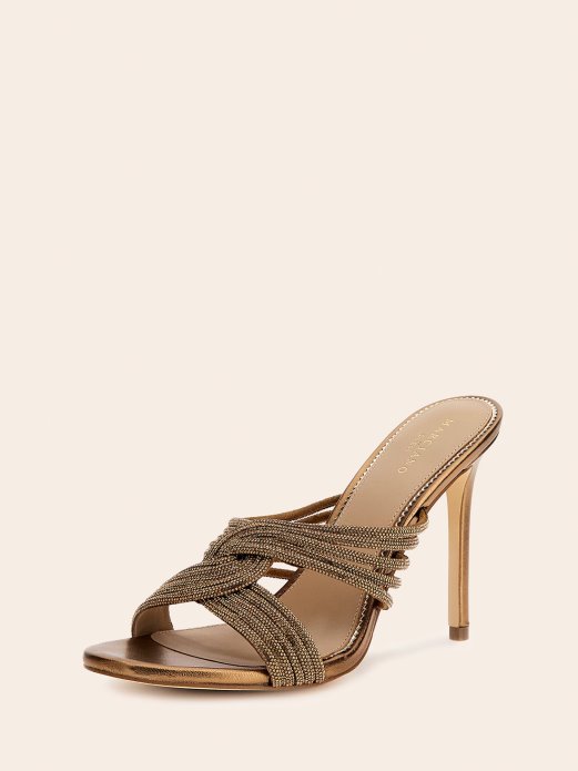 Marciano Rhinestone Sabot Gold Guess Shopping