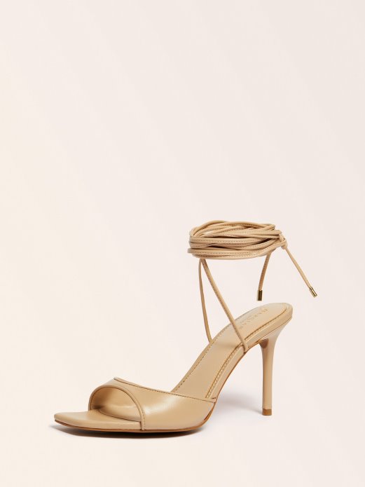 Marciano Sandala Od Prave Kože Guess Shopping Smeđa