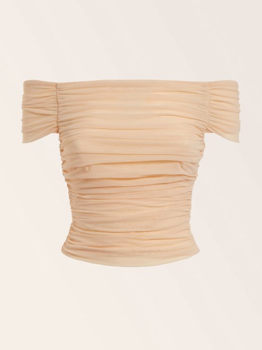 Marciano Top S Otvorenim Ramenima Krem ​​guess Shopping