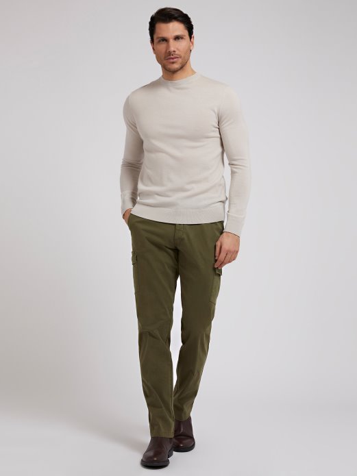 Marciano Vuneni Pulover S Okruglim Ekrezom Sivi Guess Shopping