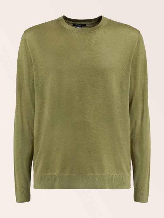 Marciano Vuneni Pulover S Okruglim Ekrezom Zeleni Guess Shopping