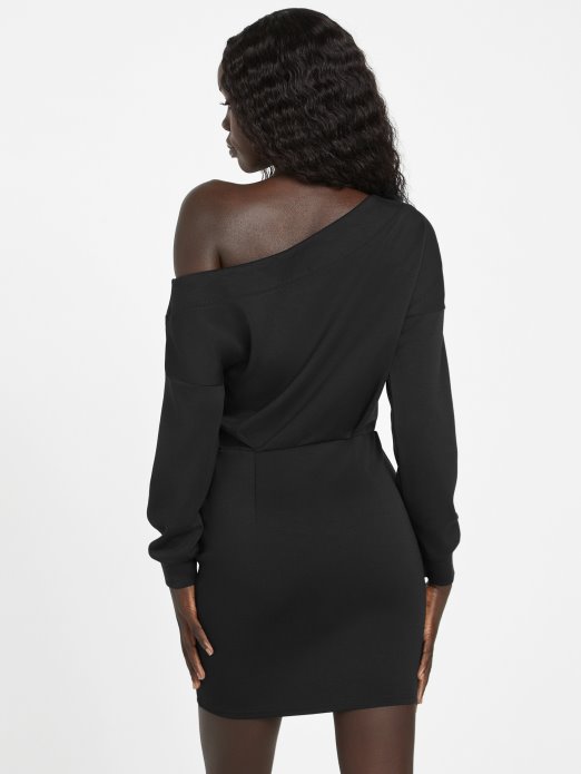 Marti Haljina S Otvorenim Ramenima Jet Crna Guess Shopping