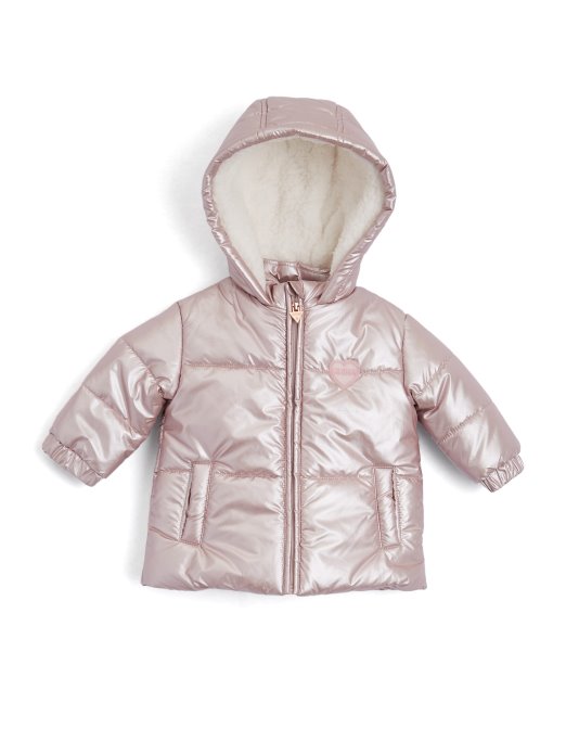 Metalik Ruža Kombinirani Metalik Puffer Kombinezon (0-24m) Guess Shopping