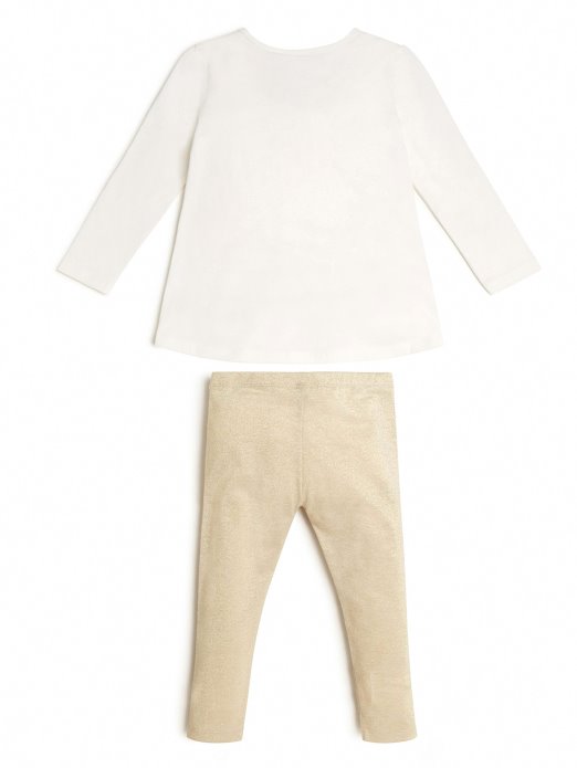 Metalik Set Majica I Tajica (2-7) Guess Shopping Sol Bijela