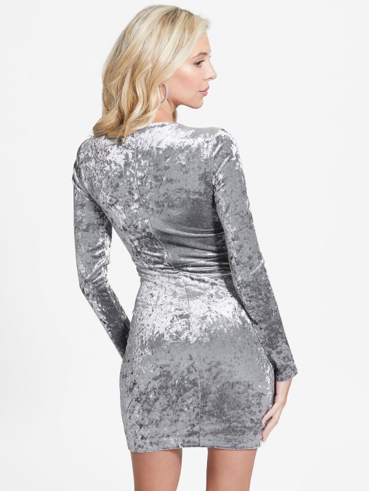 Metalik Sophie Baršunasta Haljina Pogodi Kupnju