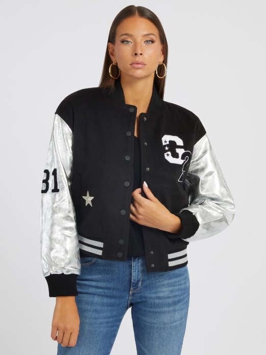 Metalni Izgled Bomber Black Guess Shopping