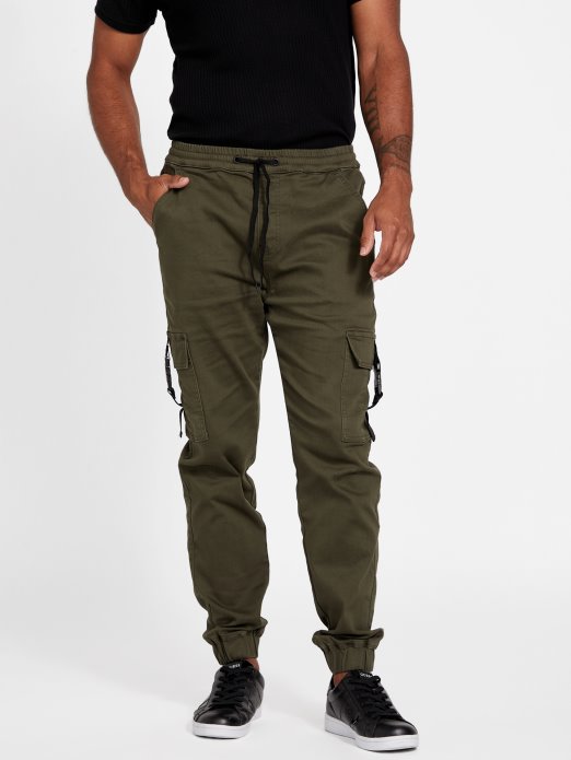Mikko Cargo Joggers Olive Multi Guess Shopping