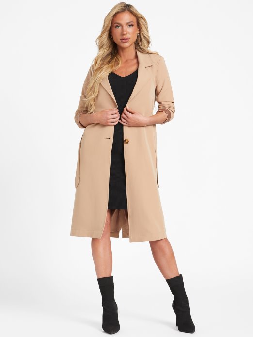 Milky Caramel Olicia Longline Jacket Guess Shopping