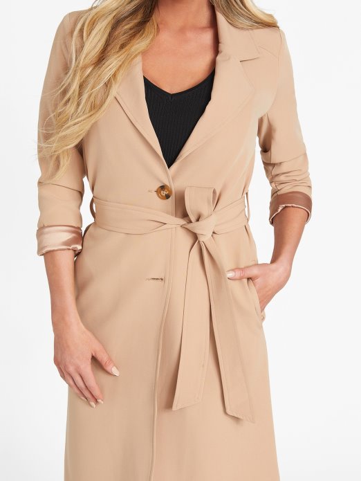 Milky Caramel Olicia Longline Jacket Guess Shopping