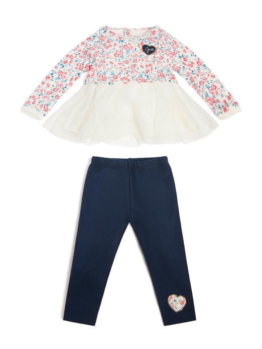 Mini Buket Cvijeća Peplum Top I Set Tajica (0-24m) Guess Shopping