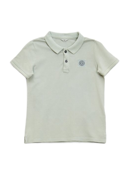 Minime Piquet Polo (7-14) Matcha Dust Guess Shopping