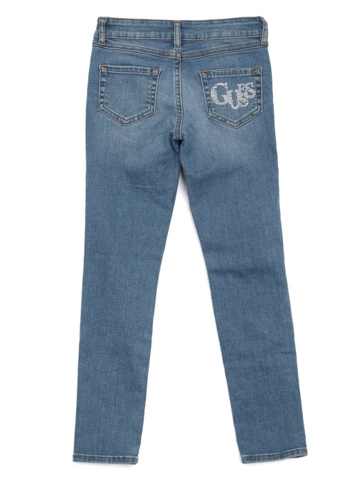 Minime Uznemirene Uske Traperice (7-16) Dazed Lotus Prašnjavi Print Guess Shopping