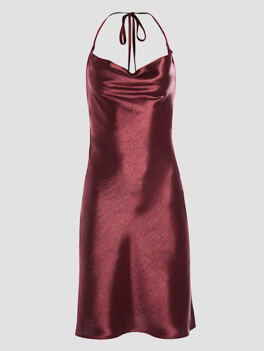 Mistično Vino Taryn Haljina S Ovratnikom Guess Shopping