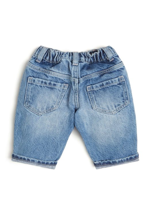 Mrljasto Plave Isprane Guess Shopping Traper Hlače S Krpama (2-7)