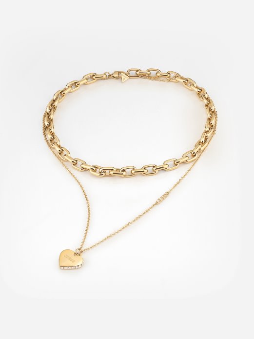 Multi Gold Guess Shopping Falling-in-love-ogrlica