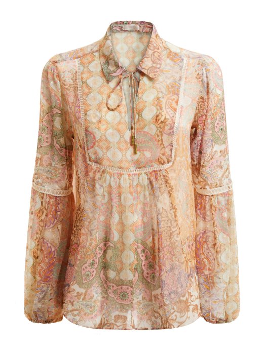 Multi Roza šifon Bluza Guess Shopping