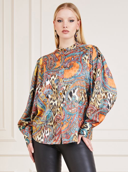 Multicolor Pattern Guess Shopping Marciano All Over Print Bluze