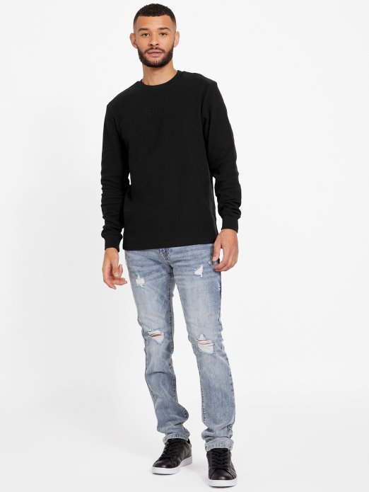 Nabry Majica S Blokovima Boja Guess Shopping Jet Crna