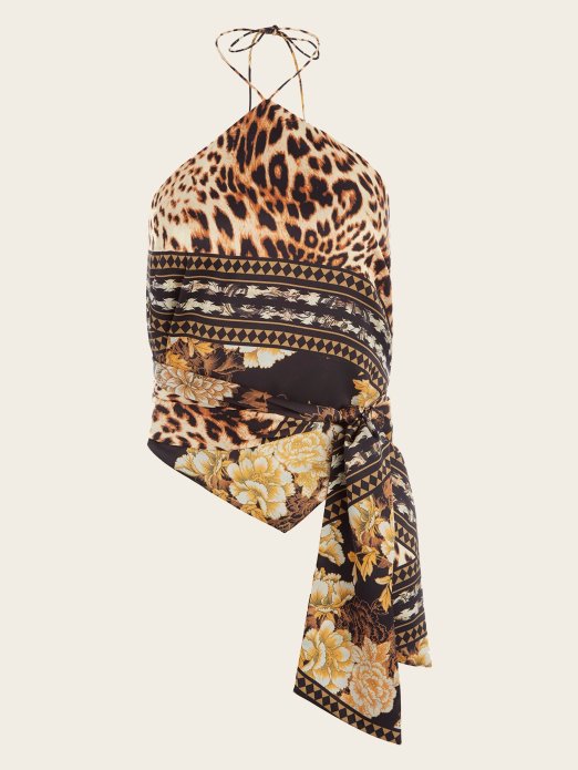 Nakon Mraka Print Guess Shopping Dex Halter Top