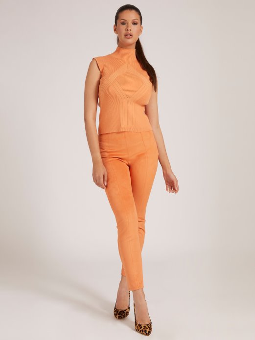 Narančasta Guess Shopping Pulover S Kornjačinom Ovratnikom