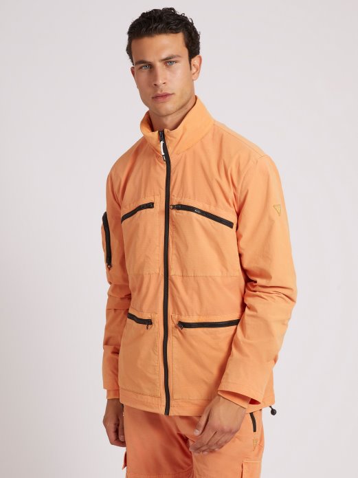 Narančasta Vjetrovka S Prednjim Džepovima Guess Shopping
