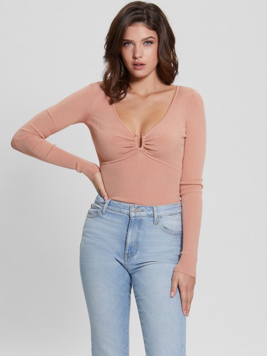 Nicole Top Džemper Puder Ruža Guess Shopping