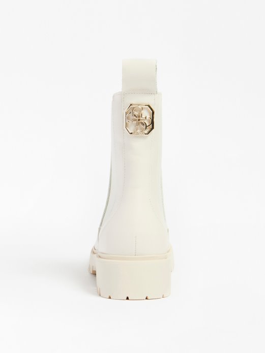 Oakess Chelsea čizma Od Miješane Kože Guess Shopping Bijela