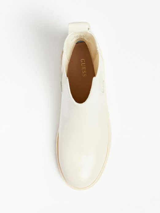 Oakess Chelsea čizma Od Miješane Kože Guess Shopping Bijela