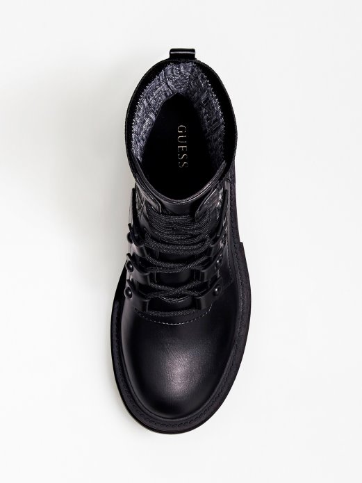 Odalis Borbene čizme S G Cube Logotipom Crne Guess Kupnje