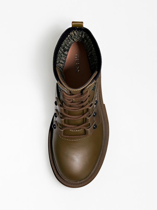 Odalis Borbene čizme S G Cube Logotipom Guess Shopping Zelene