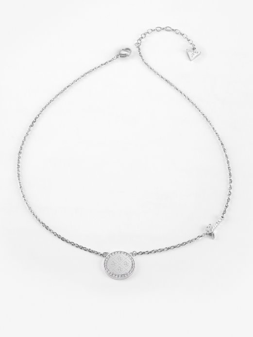 Okrugli Sklad Ogrlica Guess Shopping Srebro